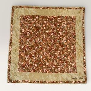 Vintage Diane von Furstenberg Silk Scarf | Floral Print 20.5” x 20.5” DVF scarf